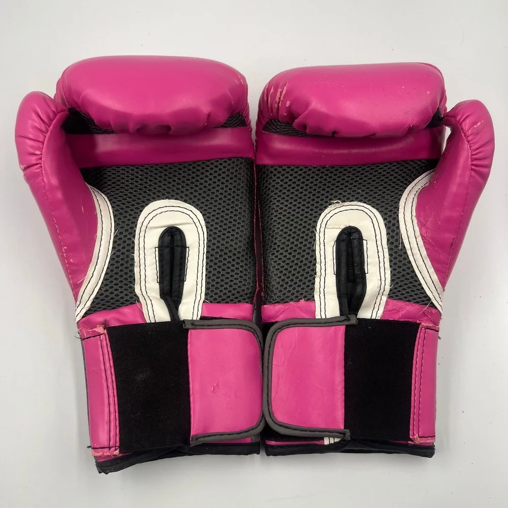 Everlast Women's Pro Style Training Gloves 12 oz Pink & Grey Boxing Sparring